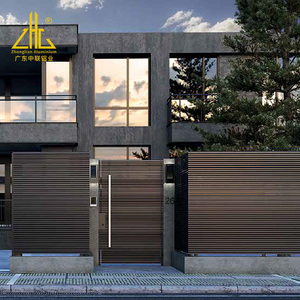 Clôture de jardin en aluminium écologique moderne ZHONGLIAN, <span class=keywords><strong>pour</strong></span> maisons, clôture en aluminium à lames <span class=keywords><strong>verticales</strong></span>, clôture en aluminium à lattes - Product Image 1