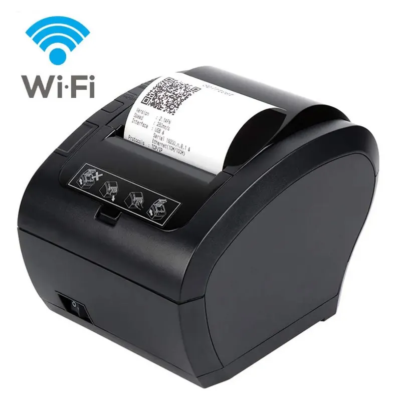 2024 New Arrival Auto Cortador Impressoras Restaurante Cozinha Usb 80mm Térmica Pos Receipt Mini Impressora Wifi