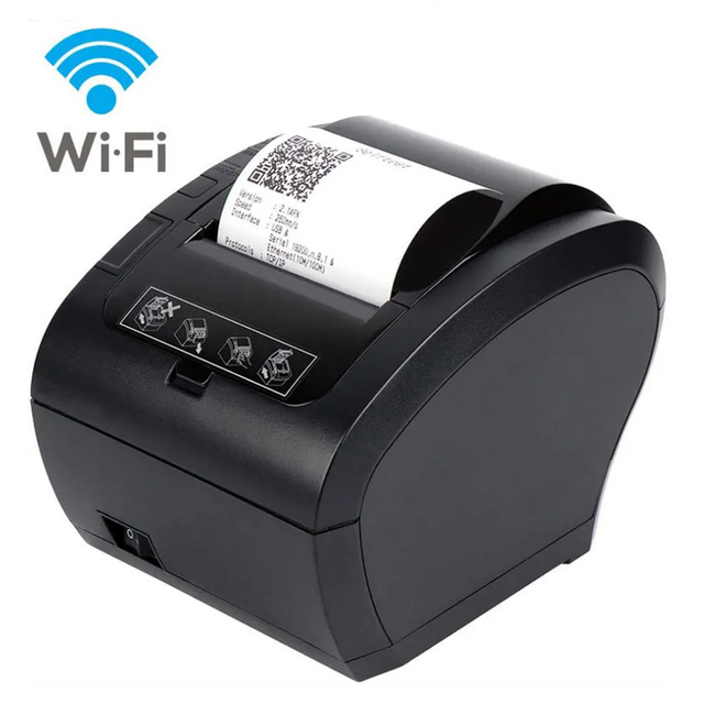 2024 New Arrival Auto Cutter Printers Restaurant Kitchen Usb 80mm Thermal Pos Receipt Mini Wifi Printer