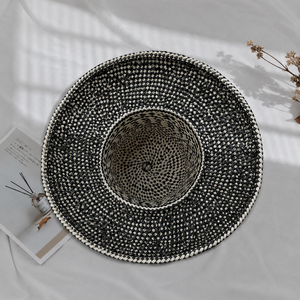 Sombrero de Moda para Adultos, Unisex, de Ala Ancha, con Diseño Étnico Pintado a Mano, para Viajes al Aire Libre, Protección Solar para la Playa, Verano - Product Image 3