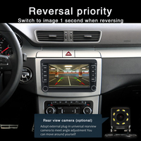 Écran tactile HD de 7 pouces, navigateur GPS de voiture, autoradio, lecteur DVD, Navigation GPS, navigateur GPS universel avec Carplay pour VW