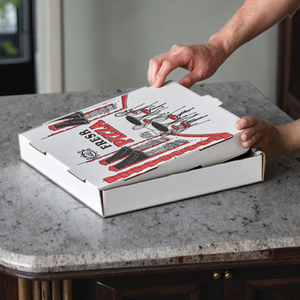 Poma tùy chỉnh hộp bánh <span class=keywords><strong>Pizza</strong></span> sóng với vật liệu tái chế thân thiện với môi trường tái sử dụng cấp thực phẩm bao bì Logo di động in thiết kế - Product Image 1