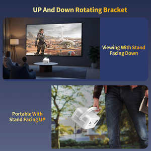 Projecteur vidéo intelligent Topleo 8K Android 14, projecteur LED portable, home cinéma 3D, courte portée, prise US, Proyector Cinemtico pour usage domestique - Product Image 4