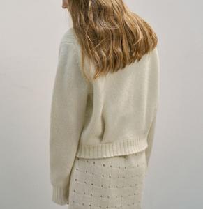ODM Manufacturer Custom Turtleneck Zip Up Knitted Cardigan <strong>Sweater</strong> Quality <strong>Turtle</strong> <strong>Neck</strong> Two Way Zipper <strong>Sweater</strong> for Women - Product Image 3