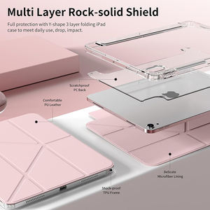 Funda para <span class=keywords><strong>iPad</strong></span> A16 de 11.ª Generación de 11 Pulgadas 2025/<span class=keywords><strong>iPad</strong></span> de 10.ª Generación de 10.9 Pulgadas <span class=keywords><strong>2022</strong></span>, Soporte Plegable en Y con Múltiples Ángulos y Soporte para Lápiz - Product Image 4