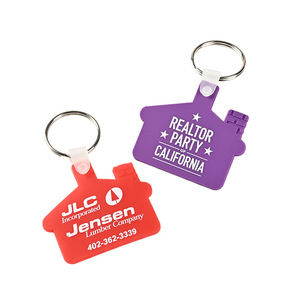 <b>Custom</b> Soft Rubber Keychains Double-Sided Digital Printing Promotional Gift <b>Keychain</b> Zinc Alloy Material China Made - Product Image 3