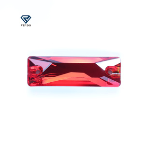 Bán buôn vũ trụ baguetee Cắt nút phẳng may trên Đá Kim Cương đôi lỗ Thủy Tinh Pha Lê Kim Cương tự làm quần áo phụ kiện - Product Image 2