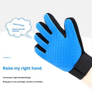 Guantes para perros de silicona enrollada, ecológicos, impermeables, peine flotante para el pelo, cepillo de aseo, baño, masaje, limpieza almacenada - Product Image 2