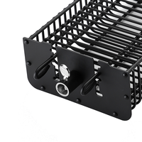 Panier de rôtissoire robuste en acier inoxydable grande capacité, cage de grillade roulante pour légumes, poisson, ailes et viande