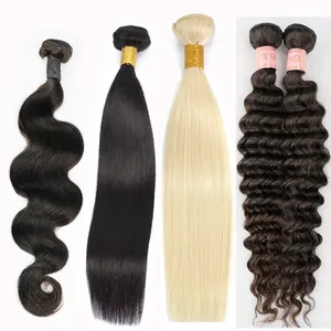 Remy cheveux humains Wholesale 10A Human Hair Bundle weft Virgin Raw Hair Balls for Africa America Market