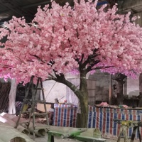 Nouvel Arbre à Fleurs de Cerisier Rose Artificiel de Style Japonais pour la Décoration de la Maison, de l'Hôtel et des Mariages