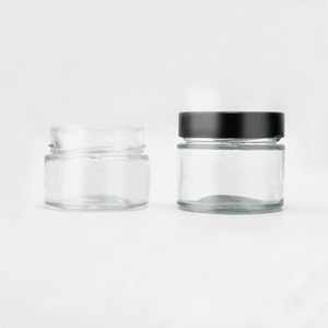 Bocal en verre personnalisable pour confiture, miel et aliments, transparent, avec couvercle à vis métallique, 100ml, 170ml, 220ml - Product Image 4
