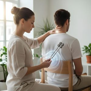 Trái Đất Sao 68.05Hz (9) Điều Chỉnh Ngã Ba Attenuator Âm Thanh Chữa Bệnh Hài Hòa Rung Điều Trị Công Cụ Vàng Điều Chỉnh Dĩa - Product Image 5