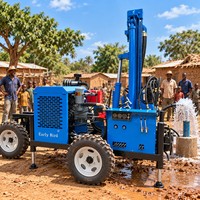Foreuse de puits d'eau de fabrication chinoise, certifiée CE ISO, très demandée, pour forage de puits de 100m, 200m, 300m