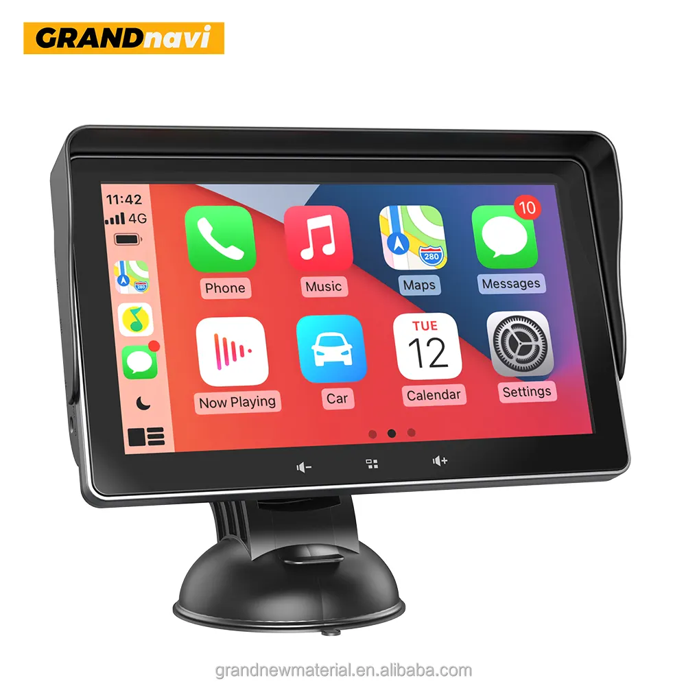 GRANDnavi Linux System Car DVD Player Universal Portable Wireless Carplay 7Inch 2.5D IPS Touch Screen Portable Gps Navigation