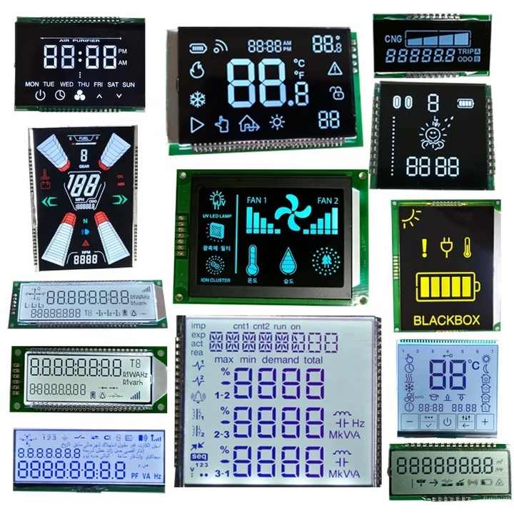 Factory price Customized segment TN HTN VA FSTN Glass panel Electric Scooter Display Screen Motorcycle Speedometer LCD display