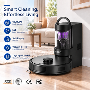 Aspirateur robot 18000Pa avec station d'auto-vidage, navigation LDS, application Tuya, bac à poussière 2L, autonomie 120 min, fabricant OEM ODM - Product Image 1