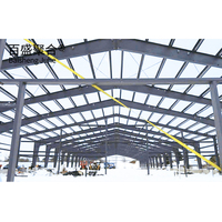 Structure en acier pour entrepôt industriel, kit de bâtiment métallique préfabriqué, hangar à grande portée, grange agricole galvanisée
