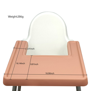 Tapis de chaise haute en silicone résistant à la chaleur pour enfants ensemble d'alimentation pour tout-petits napperon et assiette imprimées avec bol d'aspiration - Product Image 6
