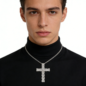 สร้อยคอจี้เพชร CVD คุณภาพสูงแบบคลาสสิก ชุบทองคำ 14K เงินแท้สั่งทำพิเศษ ของขวัญสุดหรูสำหรับงานหมั้น - Product Image 4