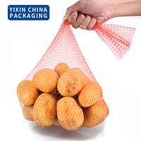 Petits sacs d'emballage de fruits à mailles en filet extrudé PE de haute qualité pour melons de pommes de terre à l'ail et à l'oignon
