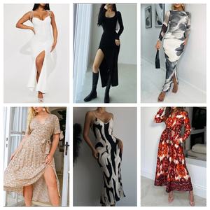 Wholesale Summer Women's Elegant Casual Dresses <b>Cheap</b> Polyester/Cotton Higher Quality Random Shipping - Product Image 4