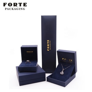 Boîte à bijoux en papier de luxe avec logo personnalisé FORTE Emballage de pendentif anneau bon marché imprimé en stock en gros pour bijoux - Product Image 4