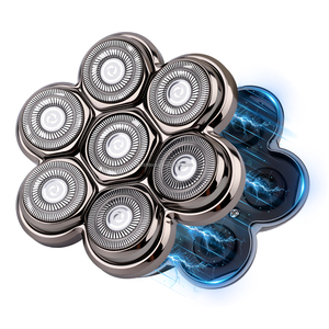 Cabezales de Repuesto para Afeitadora de 7 Cuchillas, Cabezal de Repuesto Universal para Afeitadora Eléctrica, Maquinilla de Afeitar Eléctrica para <span class=keywords><strong>Hombre</strong></span> 7D Plateada - Product Image 1