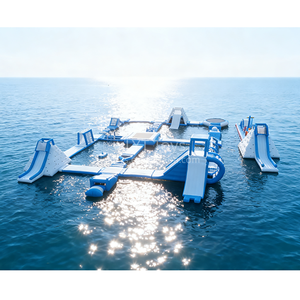 Tour <span class=keywords><strong>d</strong></span>'escalade flottante gonflable avec toboggan, parc de jeux aquatiques pour adultes et enfants - Product Image 1