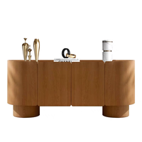 Buffet de rangement de luxe en bois massif à 6 tiroirs, meuble TV pour salon, armoire de rangement pour la maison