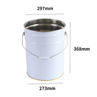 Seau en métal de grande capacité 20L pour l'emballage et le stockage des aliments Bouteille en fer blanc Feuille de fer métallique Boîte à thé Emballage en étain