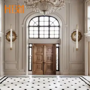 Italian marble flooring pattern medallion design for lobby flower waterjet marble stone tile