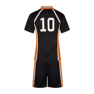 Costume Cosplay di Hinata Shoyo da Haikyuu, Uniforme <span class=keywords><strong>Karasuno</strong></span> N. 10, Abbigliamento Anime di Star's Edge - Product Image 4