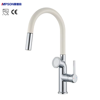 Robinet de cuisine moderne et minimaliste avec support magnétique extractible pour téléphone, valve en céramique, eau chaude/froide, pour évier de cuisine domestique