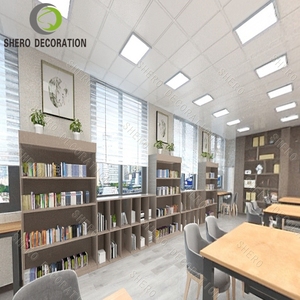 Vetrina Espositiva in Legno Moderna Personalizzata e Scaffali per <span class=keywords><strong>Librerie</strong></span> Commerciali, Arredamento Durevole per Biblioteche - Product Image 2