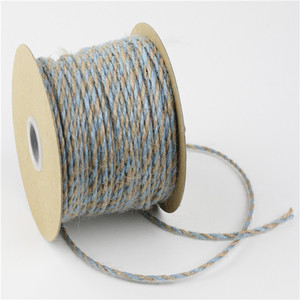 Hoa oải hương 2.5mm 3-ply đôi màu xoắn đay <span class=keywords><strong>twine</strong></span> 25-yard bền bện dây thừng đóng gói cho trang trí tự làm - Product Image 3