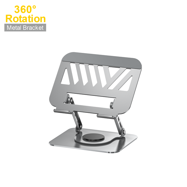 ASPOR A703 360 Rotating Laptop Stand Foldable Aluminum Alloy Ergonomic Bracket Heat Dissipation iPad Compatible CE Certified