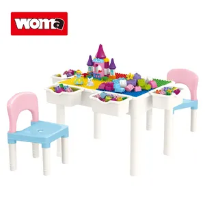 WOMA TOYS Eigenmarke Einzelhandel verkauf Kinder Kinder Große Partikel Großer Baustein Grundplatte Block Tisch