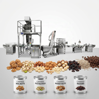 Ligne d'emballage automatique pour bouteilles de nourriture sèche, machine de remplissage et de bouchage de pots pour noix de cajou