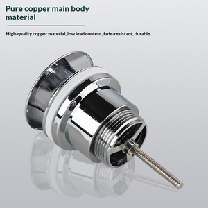 Válvula de Desagüe Universal de Porcelana, Fácil de Limpiar, para <span class=keywords><strong>Lavabo</strong></span> de Cerámica, Desagüe de Baño - Product Image 3