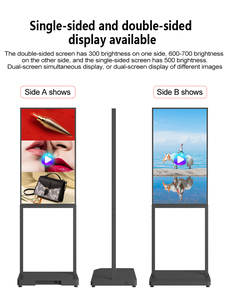 43 inch siêu mỏng hai mặt kiosk tầng thường vụ kỹ thuật số biển kiosk với trống thiết kế không gian cho quảng cáo dịp - Product Image 5