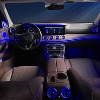 Kit d'éclairage d'ambiance pour Mercedes Classe E W213 C238 2016-2023 |   Couverture de haut-parleur tweeter 4D à 64 couleurs avec ventilation turbine