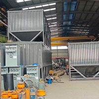 Silos per Cemento di Alta Qualità Tipo Mobile Contenitori Controllabili per Stoccaggio di Polveri Sfuse Silos per Cemento a Doppio Strato da 150 Tonnellate