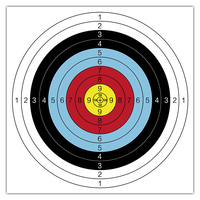 SPG tir à l'arc papier cible 80cm fixe professionnel extérieur carbone flèche traditionnel arc classique chasse pratique broches clous outils
