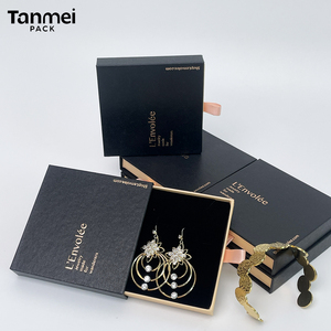 Slide Drawer Paper Jewelry <b>Box</b> <b>Gift</b> <b>Box</b> for Ring <b>Earring</b> Pendant Necklace Bracelet Luxury Jewelry Packaging <b>Box</b> - Product Image 4