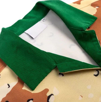 Chemises Boxy Camouflage 100% Personnalisées Broderie de Haute Qualité Boutonnées Sérigraphiées Polo Coupe et Couture Surdimensionnées pour Hommes