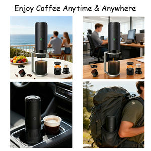 Machine à café portable 2 en 1 à batterie, pompe 19 bars, design compact, pour les voyages et les petites cuisines - Product Image 6