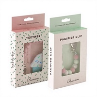 Dossiers en papier kraft recyclables personnalisés en gros avec logo |   Emballage écologique et robuste pour les sucettes et bavoirs pour bébés