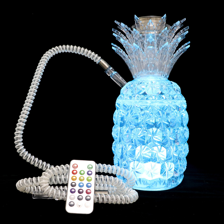 Hookah Plastic Pineapple Cup Electronic LED Hookah Electronic Shisha E Hookah