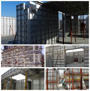 Système de coffrage en aluminium pour terrasse compactée JET, matériaux de construction de Guangzhou, de bonne qualité et à prix abordable, Chine, 300 cycles. - Product Image 2